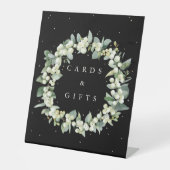 Signe De Table Black Snowberry+Eucalyptus Cadeaux de mariage + Ca (Recto)