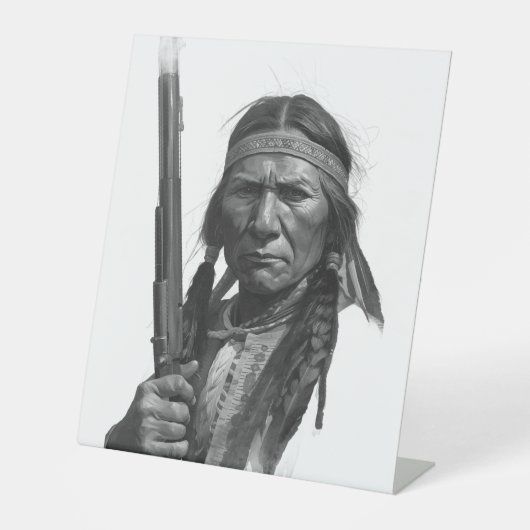 Signe De Table Black & White Geronimo (Recto)