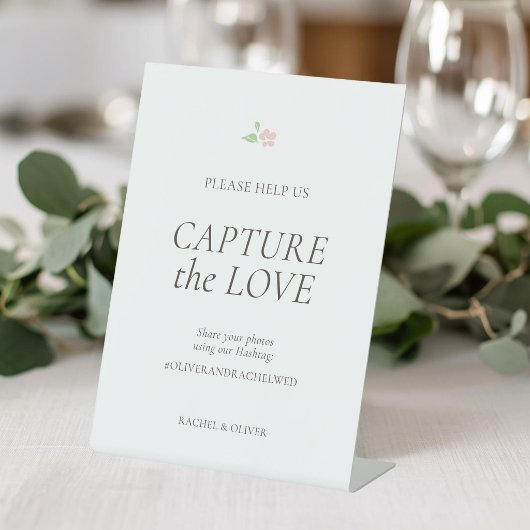 Signe De Table Blanc | Capturez l'Amour Table de Mariage