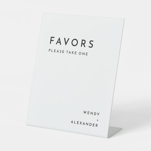 Signe De Table Blanc Moderne Gras Faveurs Mariage (Recto)