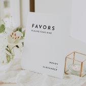 Signe De Table Blanc Moderne Gras Faveurs Mariage