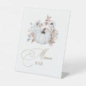 Signe De Table Blancs Citrouille Mimosa Bar (Recto)