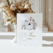 Signe De Table Blancs Citrouille Mimosa Bar