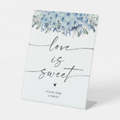 Signe De Table Bleu Boho Love Is Sweet Sign (Recto)
