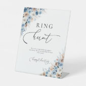 Signe De Table Bleu Boho Ring Chasse (Recto)