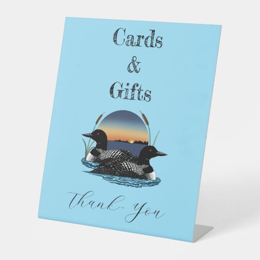 Signe De Table Bleu couché de soleil (Recto)