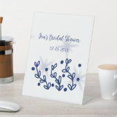 Signe De Table Bleu étoiles feuille luxe royal douche nuptiale (In SItu)