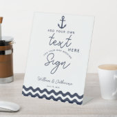 Signe De Table Bleu marine Créer votre propre affiche (In SItu)