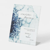 Signe De Table Bleu Nautique Destination mariage Faveurs (Recto)