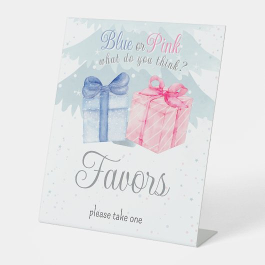 Signe De Table Bleu ou rose Que pensez-vous de l'invitation (Recto)