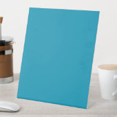 Signe De Table Bleu-vert (couleur solide) (In SItu)