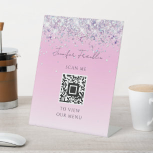 Signe De Table Bling Holographique Parties scintillant beauté Scr