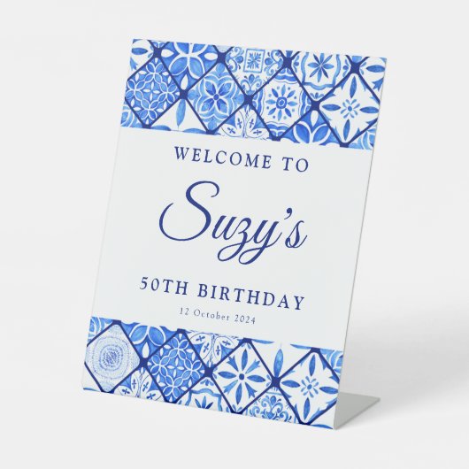 Signe De Table Bliss méditerranéen Anniversaire (Recto)