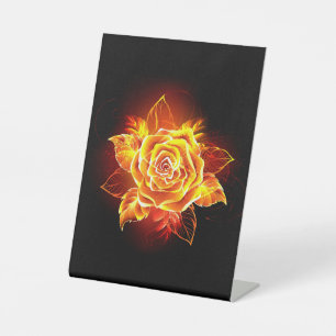 Signe De Table Blooming Fire Rose