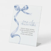 Signe De Table Blue Bow Traditions Familiales Favorites Jeu (Recto)