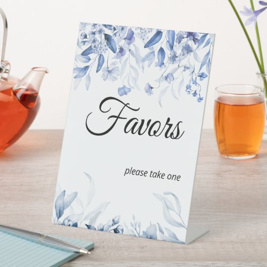 Signe De Table Blue Boy Baby shower Floral Drop Faveurs (In SItu)