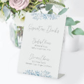 Signe De Table Blue Eucalyptus Mariage Signature Boissons