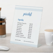 Signe De Table  Blue Flower Mixer Cupcake Pricelist  (In SItu)
