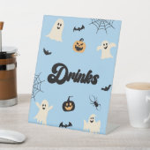 Signe De Table Blue Halloween Soirées Éffrayantes (In SItu)