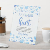 Signe De Table Blue Hearts Valentine Baby shower Pacifique chasse (In SItu)