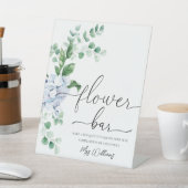 Signe De Table Blue Hydrangea Floral Flower Bar Favoriser (In SItu)