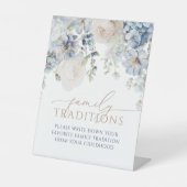 Signe De Table Blue Hydrangea Traditions Familiales Favorites Jeu (Recto)