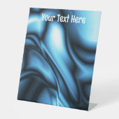 Signe De Table Blue Silk wave (Recto)