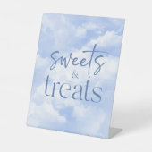 Signe De Table Blue Sparkly Nuages Douceurs & Traitements (Recto)