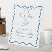 Signe De Table Blue That's Amore Pizza Rehearsal Dinner (In SItu)