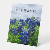 Signe De Table Bluebonnets Blue Flowers Texas texan Floral (Recto)