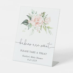 Signe De Table Blush Floral Babes are Sweet Please Take a Treat