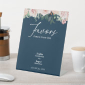 Signe De Table Blush Floral Navy Mariages Faveurs (In SItu)