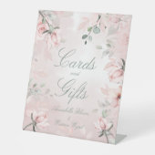 Signe De Table Blush Pink Secret Garden Roses Cartes de mariage C (Recto)