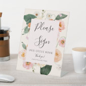 Signe De Table Blush rose Floral Guest Mariage (In SItu)