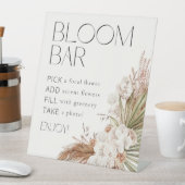 Signe De Table Bohème Floral & Plumes Fleurie Bar (In SItu)