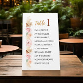 Signe De Table Bohème Tone Terre Floral Invités Mariage Table