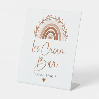 Signe De Table Boho Arc-en-ciel barre de crème glacée Signale, To