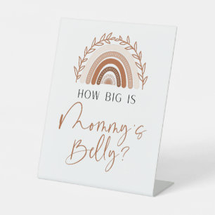 Signe De Table Boho Arc-en-ciel quelle taille est le cou de maman