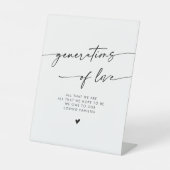 Signe De Table Boho Black and White Generation of Love Mariage (Recto)