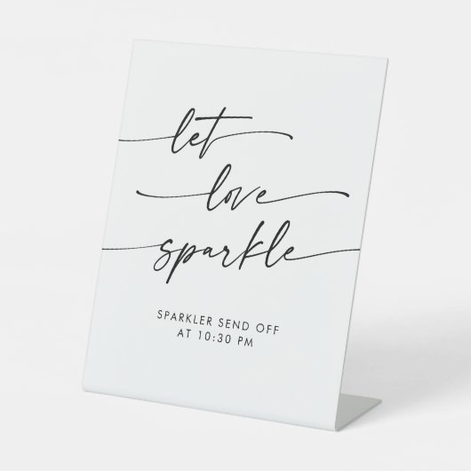 Signe De Table Boho Black and White Sparkler Envoyer Mariage (Recto)