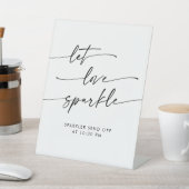 Signe De Table Boho Black and White Sparkler Envoyer Mariage (In SItu)
