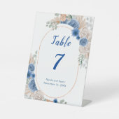 Signe De Table Boho Blue Pampas Grandes (Recto)