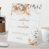 Signe De Table Boho brillant moderne s'adresse à l'enveloppe douc (In SItu)