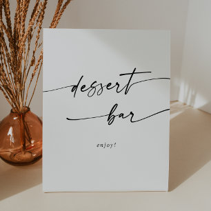 Signe De Table Boho Chic Black and White Dessert Bar Mariage