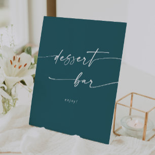 Signe De Table Boho Chic Blue Dessert Bar Mariage