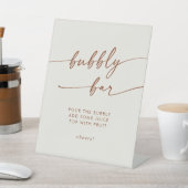 Signe De Table Boho Chic Bohemian Cream Bubbly Bar Mariage (In SItu)