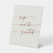 Signe De Table Boho Chic Bohemian Cream Sip Be Seed Mariage (Recto)