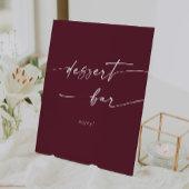 Signe De Table Boho Chic Bourgogne Red Dessert Bar Mariage