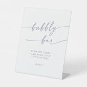 Signe De Table Boho Chic Dusty Purple Bubbly Bar Mariage (Recto)