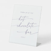 Signe De Table Boho Chic Dusty Purple Chocolat Chaud Bar (Recto)